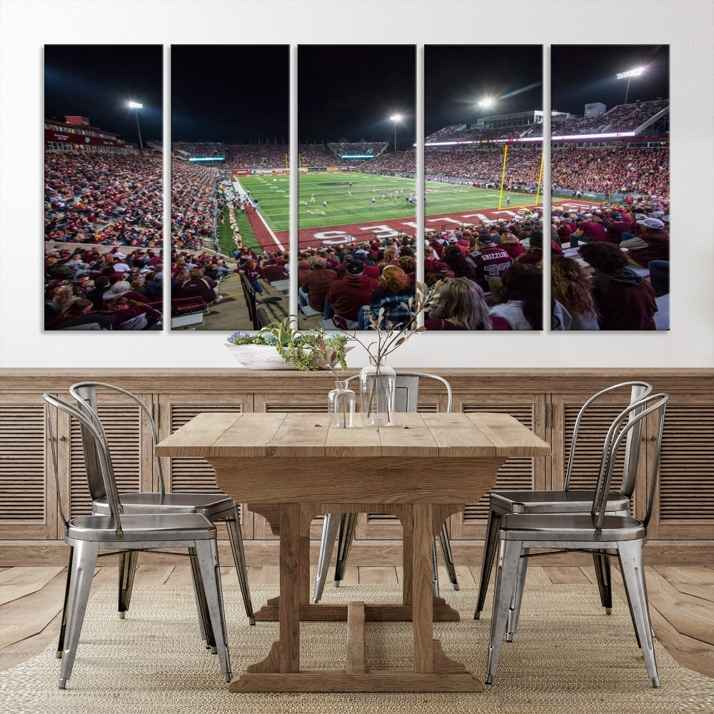 Washington Grizzy Football Stadium American Football Wall Art Canvas Print, Stadium Sport Wall Art Print