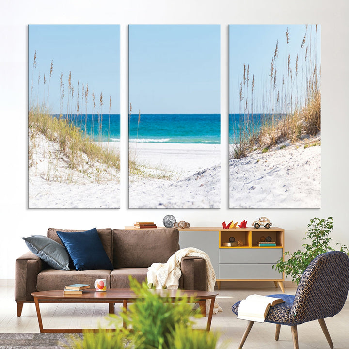 White Sands Beach Wall Art Canvas Print