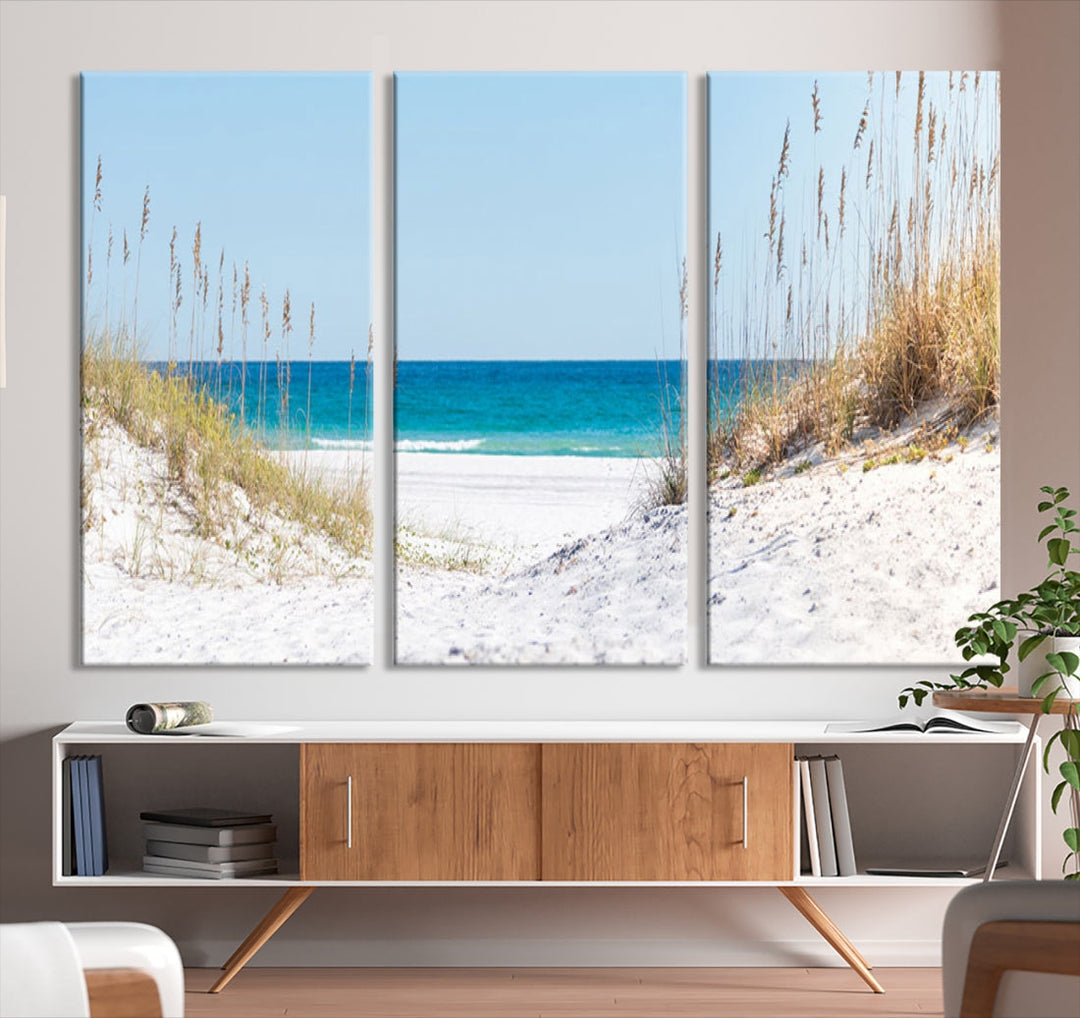 White Sands Beach Wall Art Canvas Print