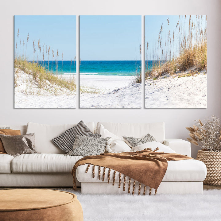 White Sands Beach Wall Art Canvas Print