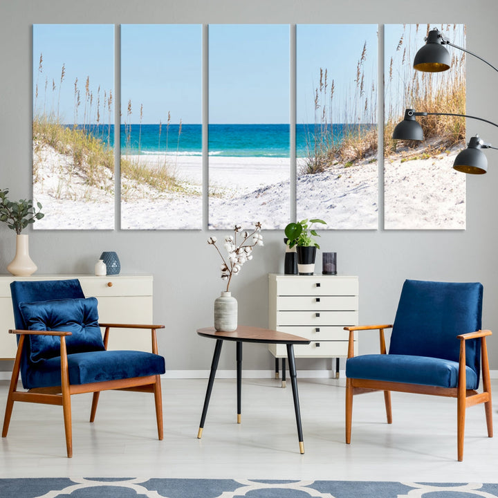 White Sands Beach Wall Art Canvas Print