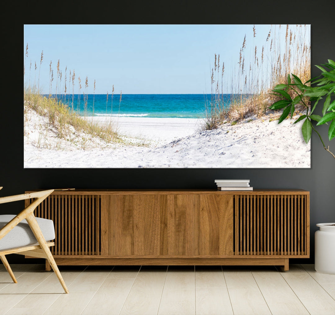 White Sands Beach Wall Art Canvas Print