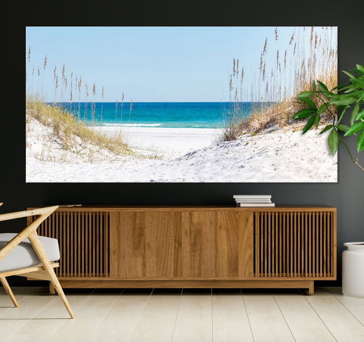 White Sands Beach Wall Art Canvas Print