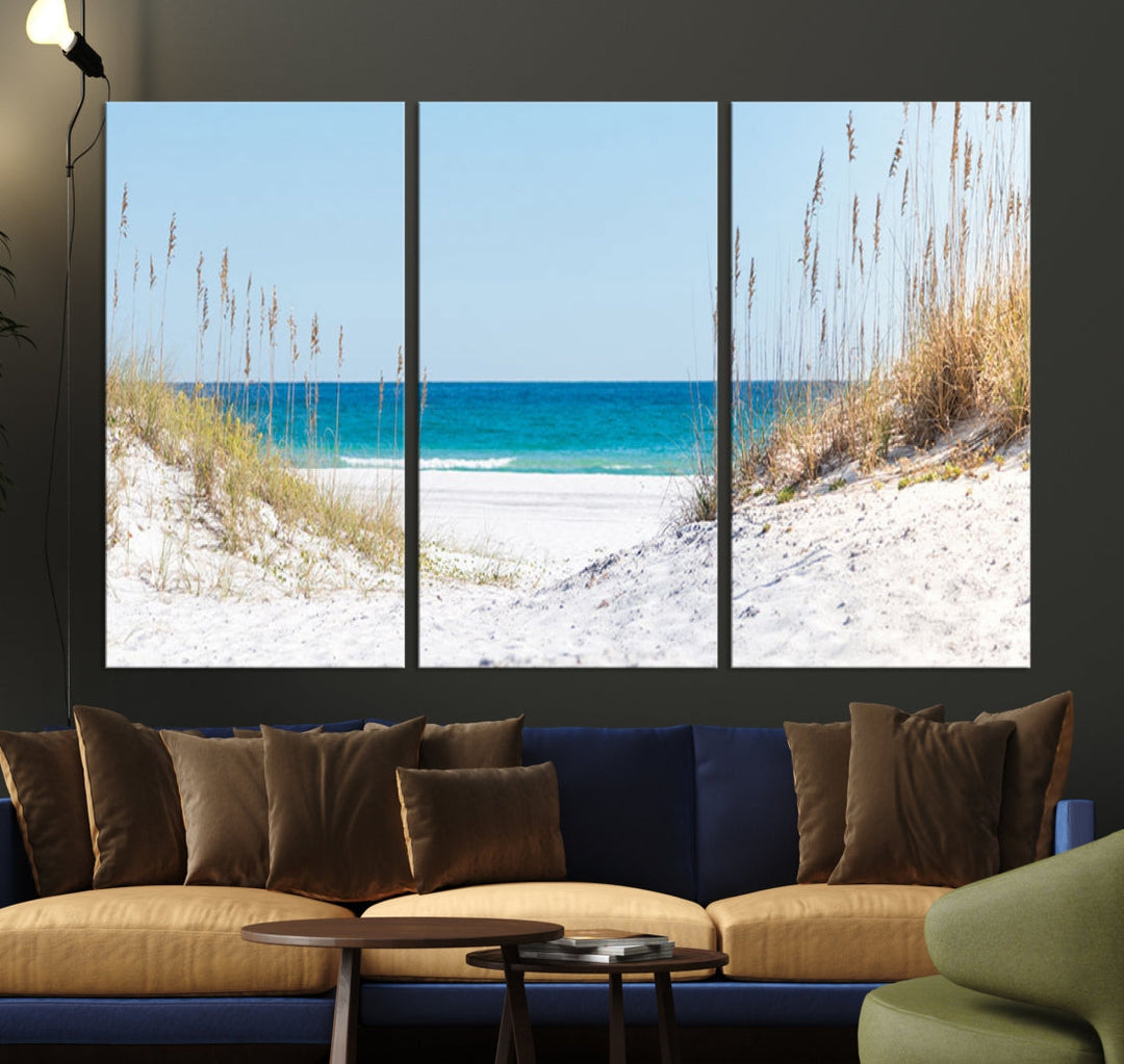 White Sands Beach Wall Art Canvas Print