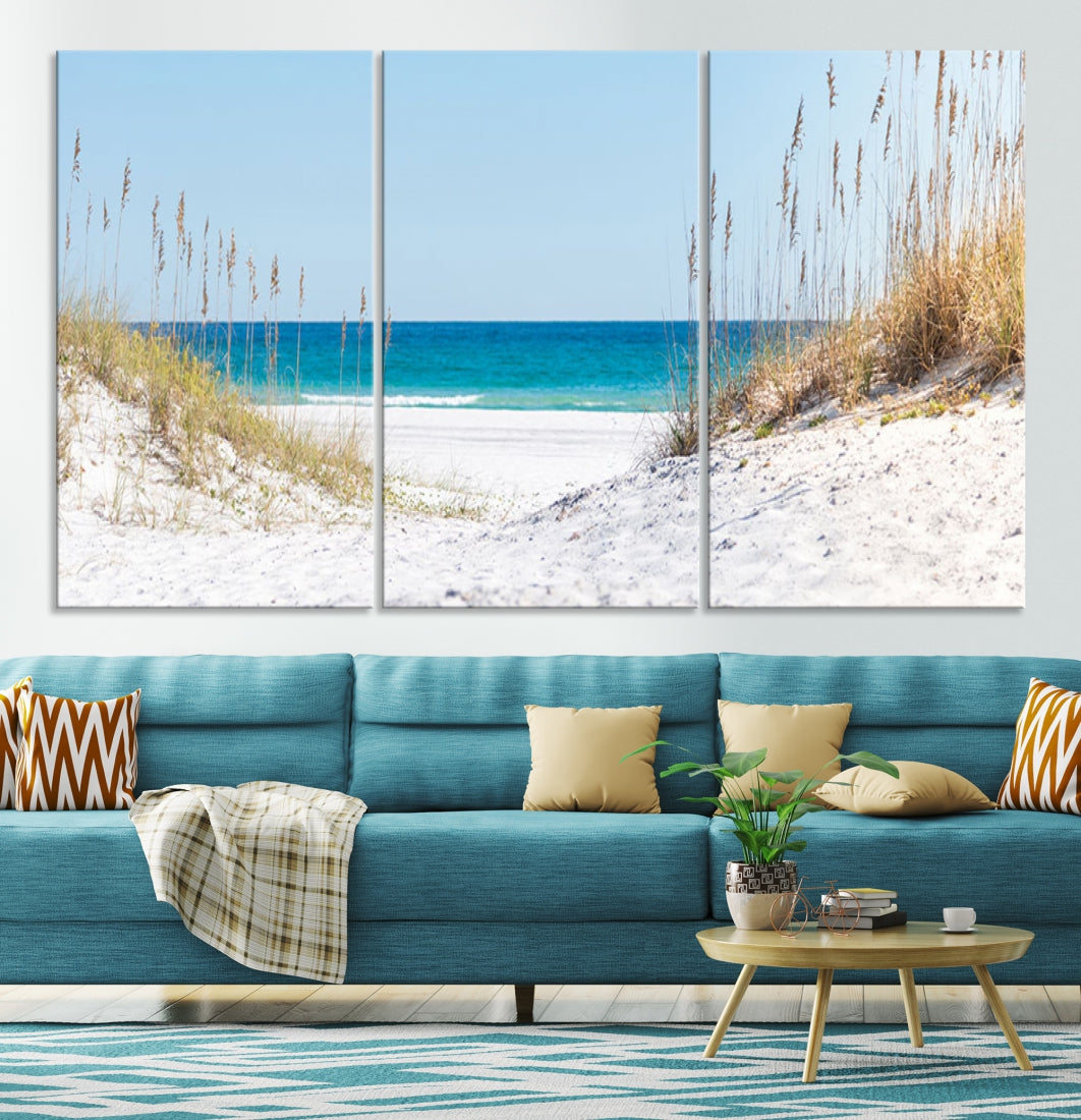 White Sands Beach Wall Art Canvas Print