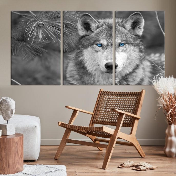 Wild Wolf Giclee Canvas Extra Large Animal Portrait Wall Art Print