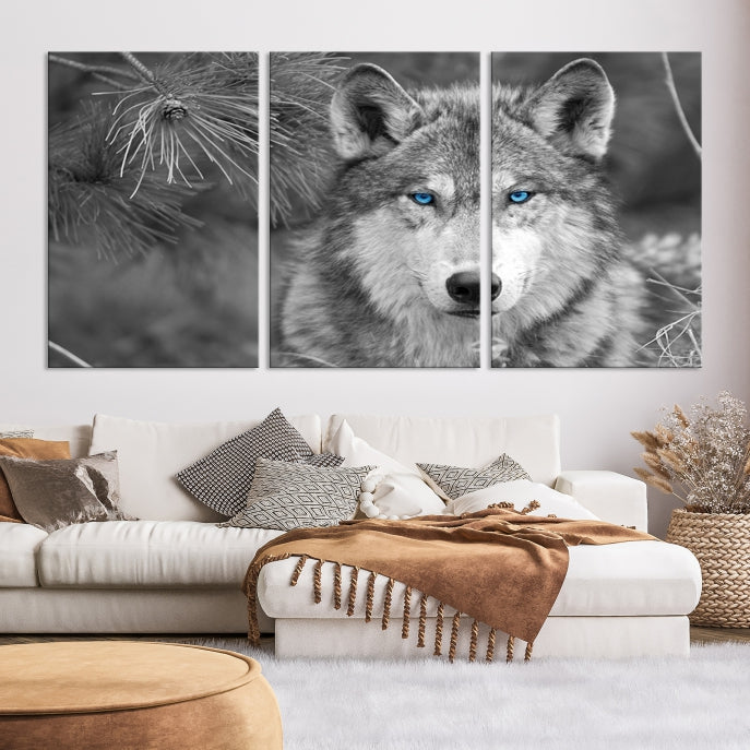 Wild Wolf Giclee Canvas Extra Large Animal Portrait Wall Art Print