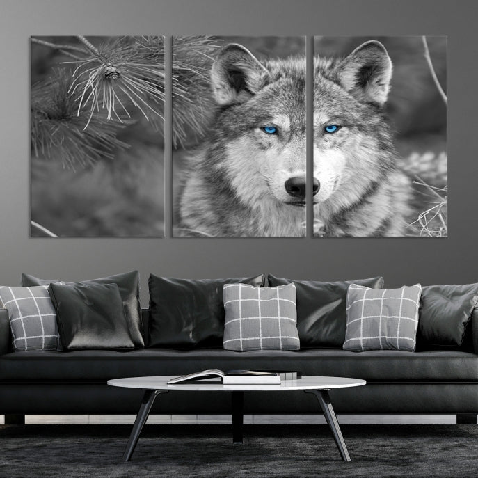 Wild Wolf Giclee Canvas Extra Large Animal Portrait Wall Art Print