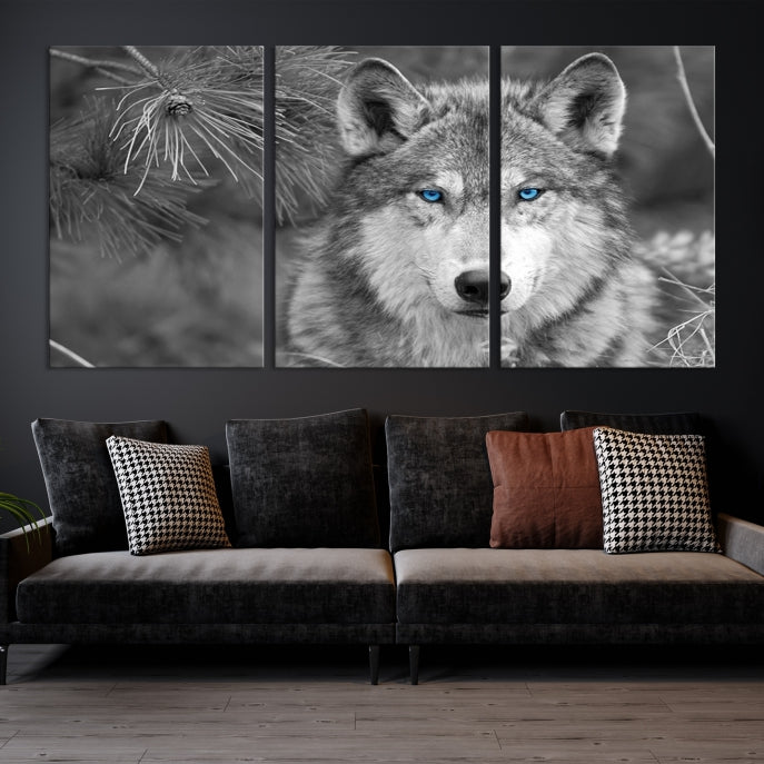 Wild Wolf Giclee Canvas Extra Large Animal Portrait Wall Art Print