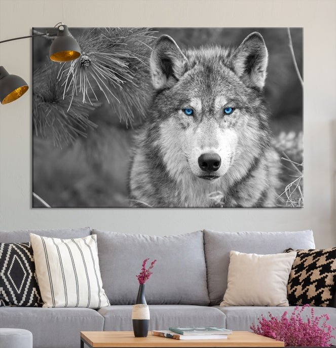 Wild Wolf Giclee Canvas Extra Large Animal Portrait Wall Art Print