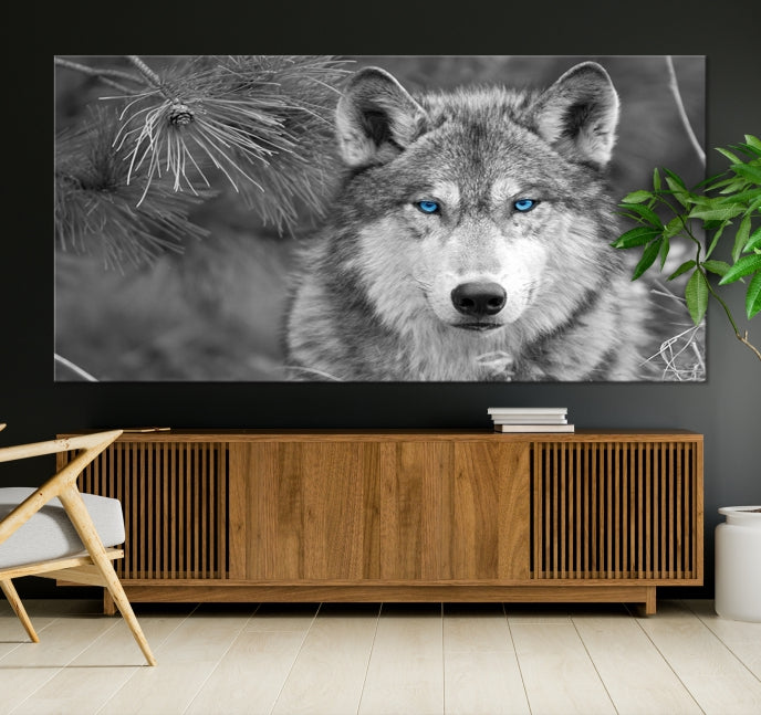 Wild Wolf Giclee Canvas Extra Large Animal Portrait Wall Art Print