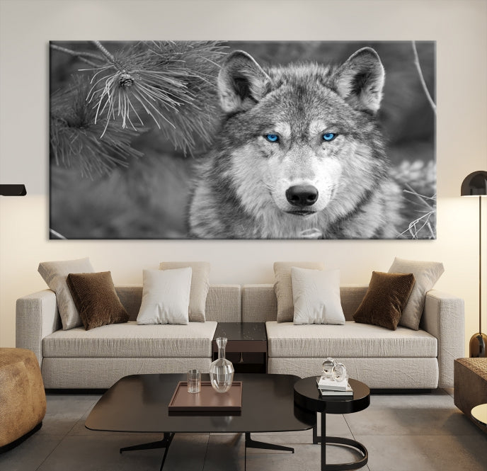 Wild Wolf Giclee Canvas Extra Large Animal Portrait Wall Art Print