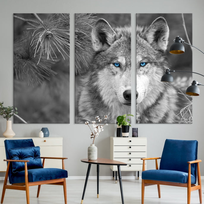 Wild Wolf Giclee Canvas Extra Large Animal Portrait Wall Art Print