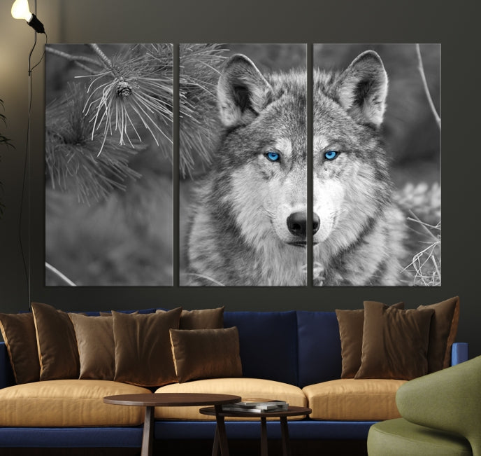 Wild Wolf Giclee Canvas Extra Large Animal Portrait Wall Art Print