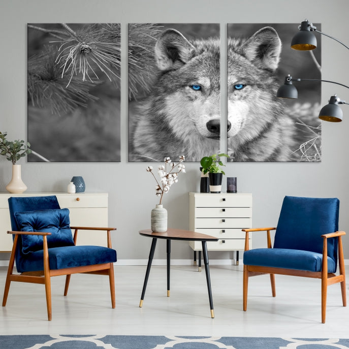 Wild Wolf Giclee Canvas Extra Large Animal Portrait Wall Art Print