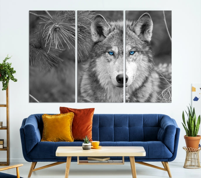 Wild Wolf Giclee Canvas Extra Large Animal Portrait Wall Art Print