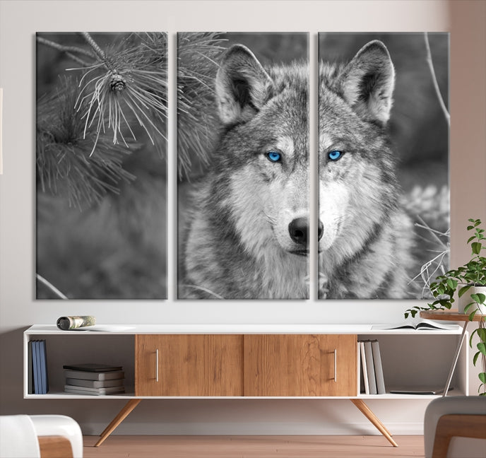 Wild Wolf Giclee Canvas Extra Large Animal Portrait Wall Art Print