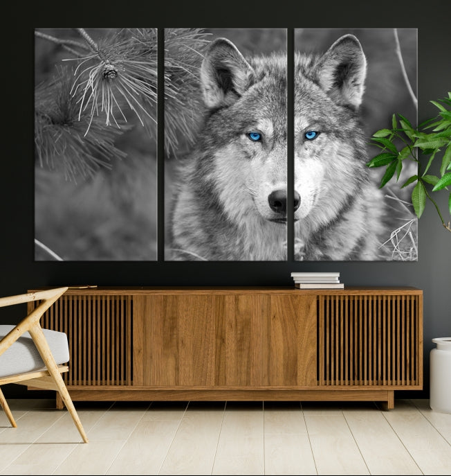 Wild Wolf Giclee Canvas Extra Large Animal Portrait Wall Art Print