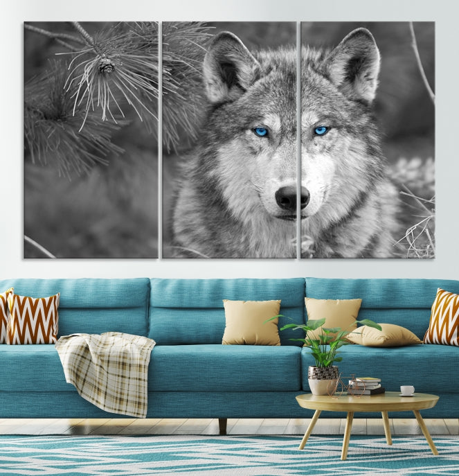 Wild Wolf Giclee Canvas Extra Large Animal Portrait Wall Art Print