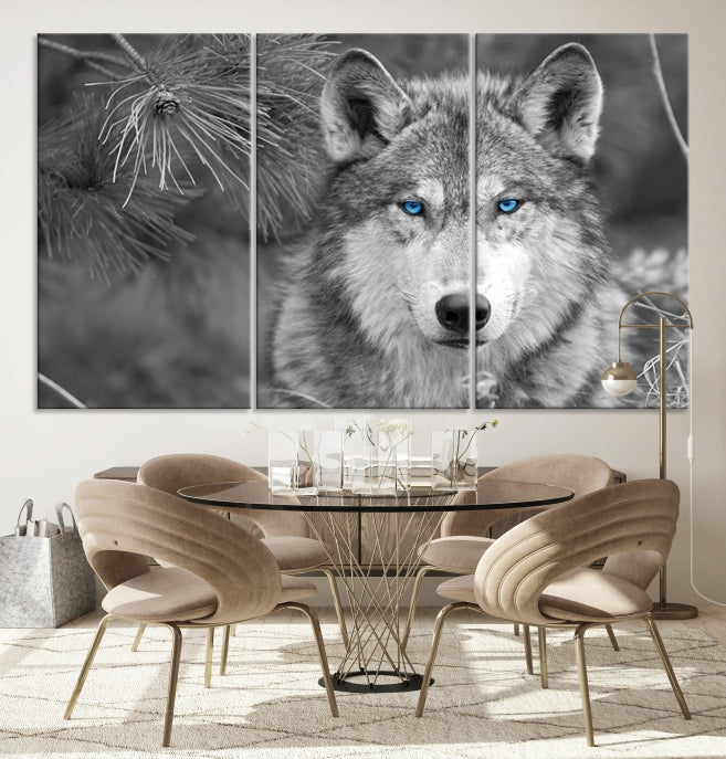 Wild Wolf Giclee Canvas Extra Large Animal Portrait Wall Art Print