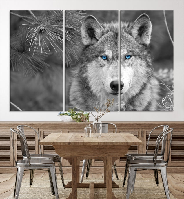 Wild Wolf Giclee Canvas Extra Large Animal Portrait Wall Art Print