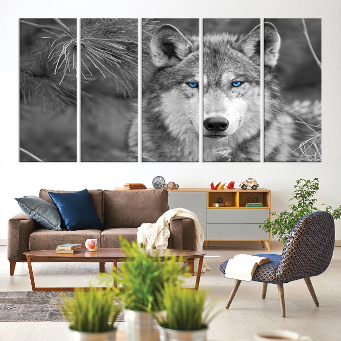 Wild Wolf Giclee Canvas Extra Large Animal Portrait Wall Art Print