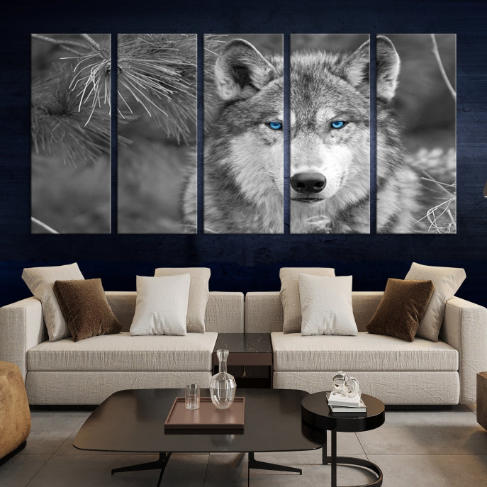 Wild Wolf Giclee Canvas Extra Large Animal Portrait Wall Art Print