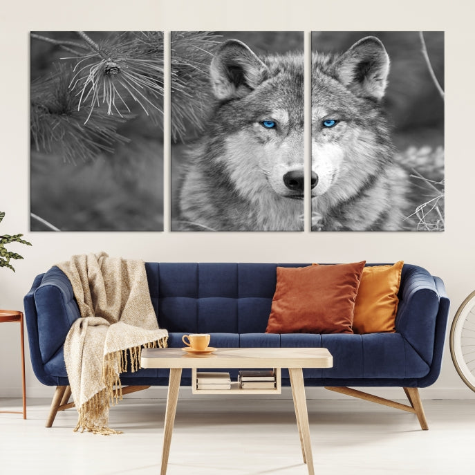 Wild Wolf Giclee Canvas Extra Large Animal Portrait Wall Art Print