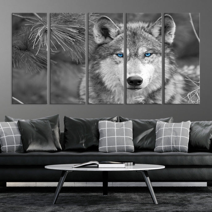 Wild Wolf Giclee Canvas Extra Large Animal Portrait Wall Art Print