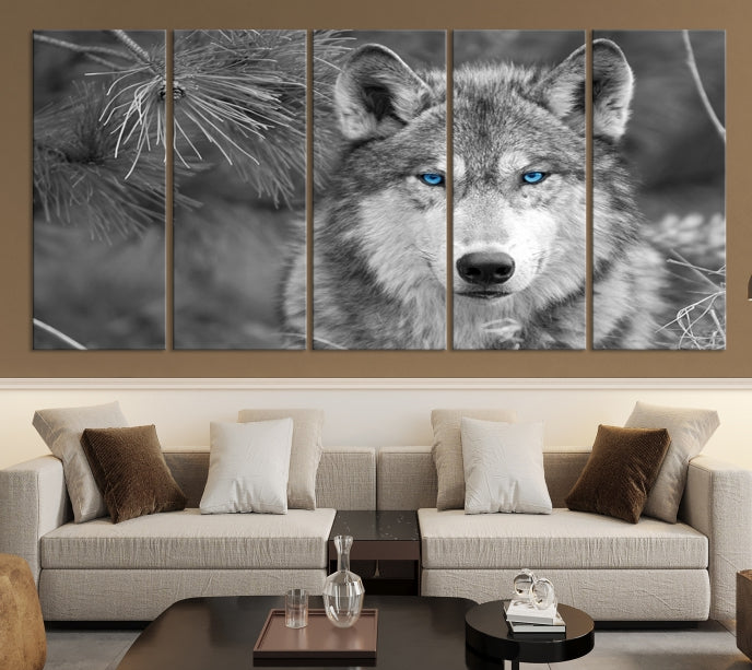 Wild Wolf Giclee Canvas Extra Large Animal Portrait Wall Art Print