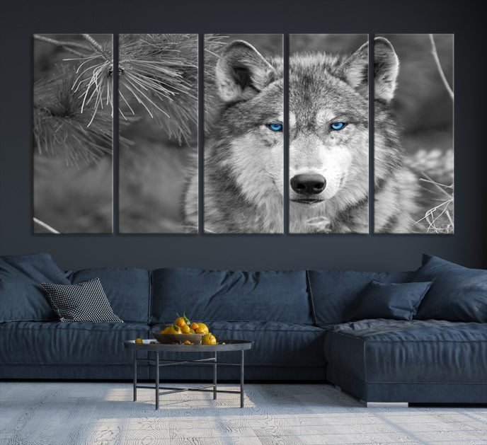 Wild Wolf Giclee Canvas Extra Large Animal Portrait Wall Art Print