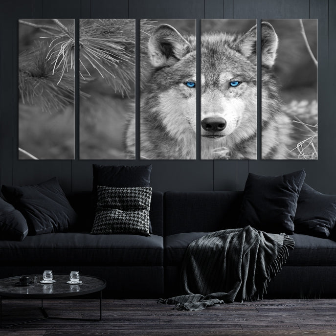 Wild Wolf Giclee Canvas Extra Large Animal Portrait Wall Art Print