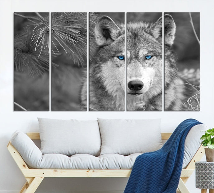 Wild Wolf Giclee Canvas Extra Large Animal Portrait Wall Art Print