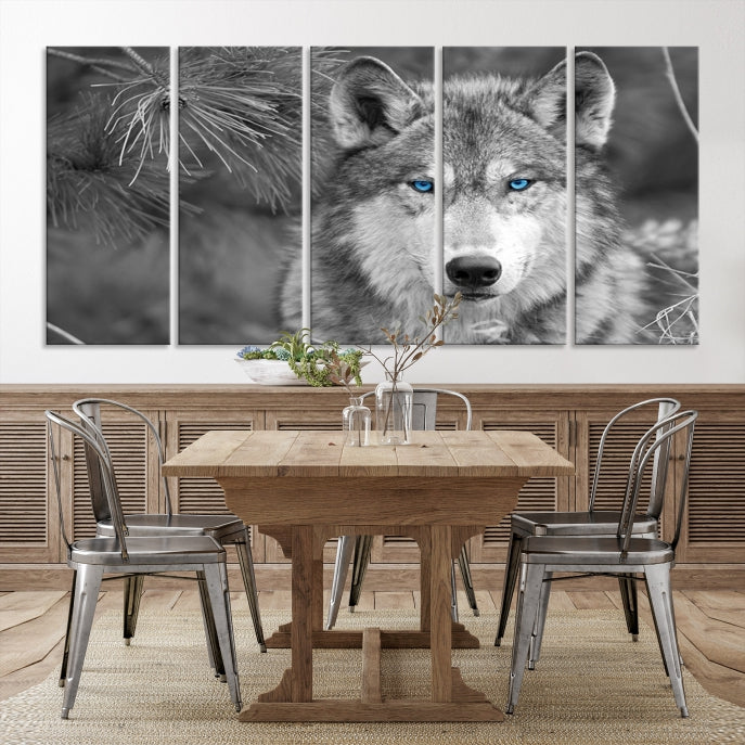 Wild Wolf Giclee Canvas Extra Large Animal Portrait Wall Art Print