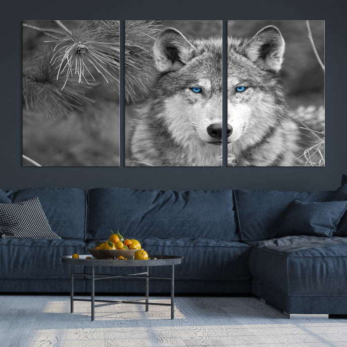 Wild Wolf Giclee Canvas Extra Large Animal Portrait Wall Art Print