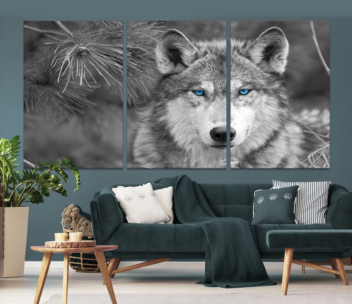 Wild Wolf Giclee Canvas Extra Large Animal Portrait Wall Art Print