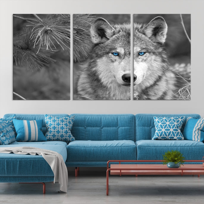 Wild Wolf Giclee Canvas Extra Large Animal Portrait Wall Art Print