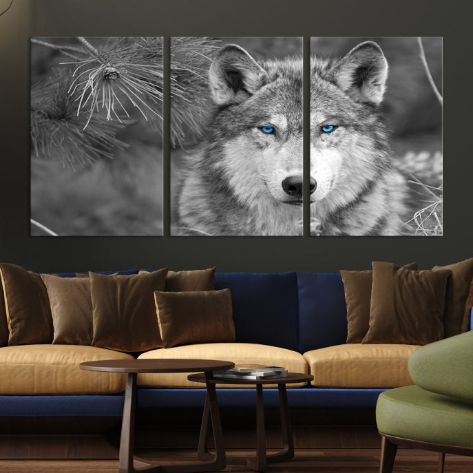 Wild Wolf Giclee Canvas Extra Large Animal Portrait Wall Art Print