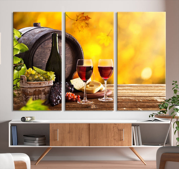 Wine Wall Art Winery Decor Extra Large Canvas Art Print