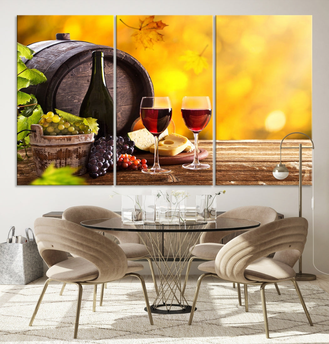 Wine Wall Art Winery Decor Extra Large Canvas Art Print