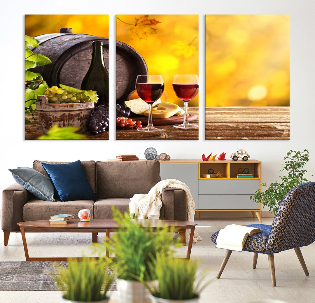 Wine Wall Art Winery Decor Extra Large Canvas Art Print