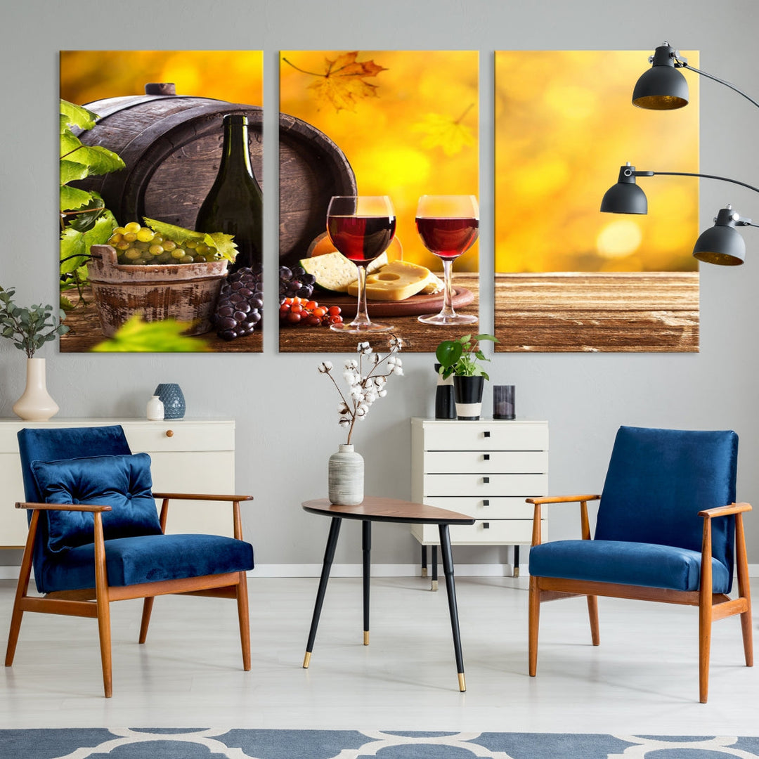 Wine Wall Art Winery Decor Extra Large Canvas Art Print