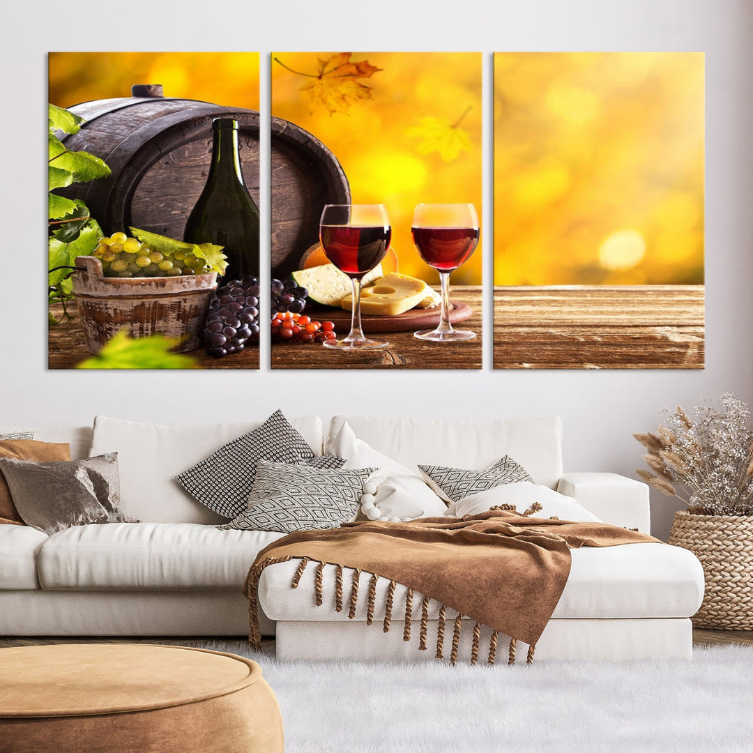 Wine Wall Art Winery Decor Extra Large Canvas Art Print