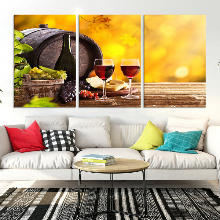 Wine Wall Art Winery Decor Extra Large Canvas Art Print