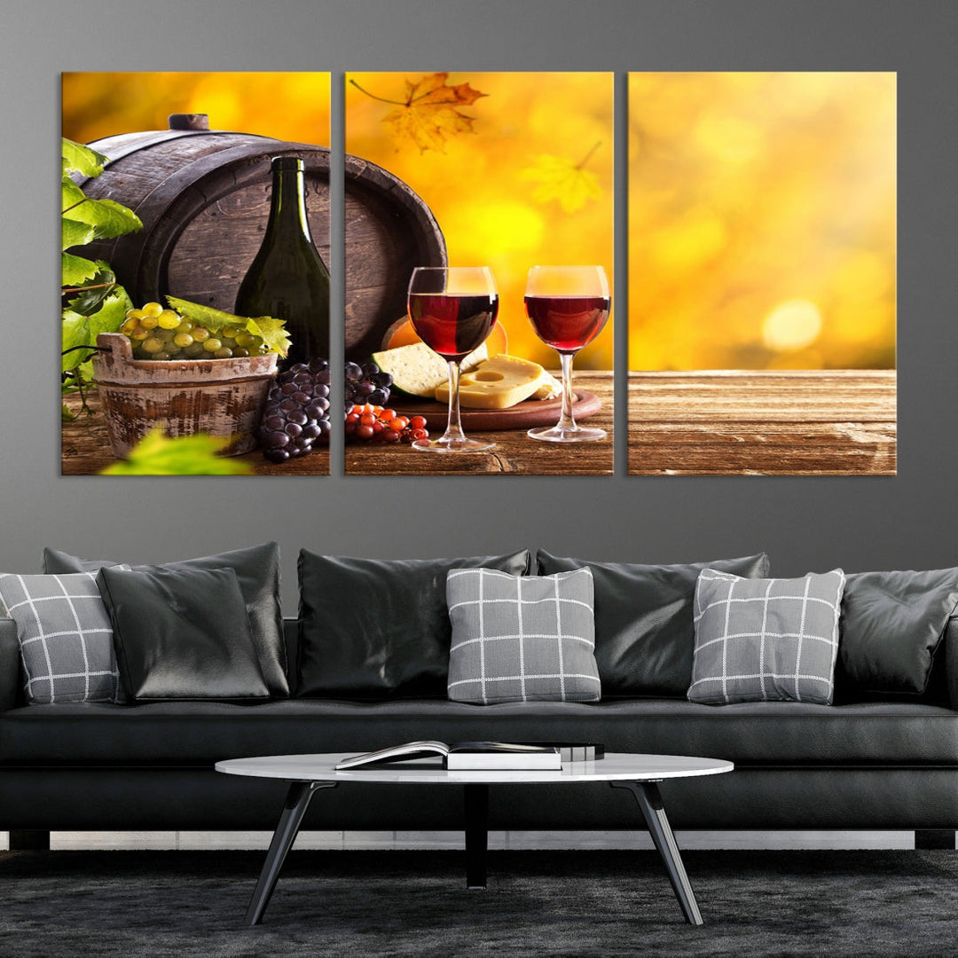 Wine Wall Art Winery Decor Extra Large Canvas Art Print