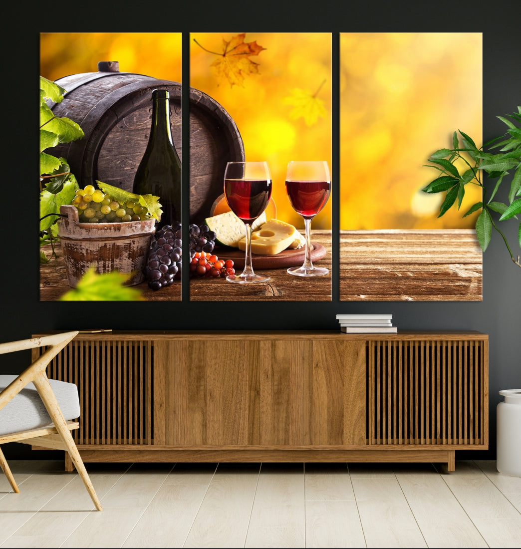 Wine Wall Art Winery Decor Extra Large Canvas Art Print