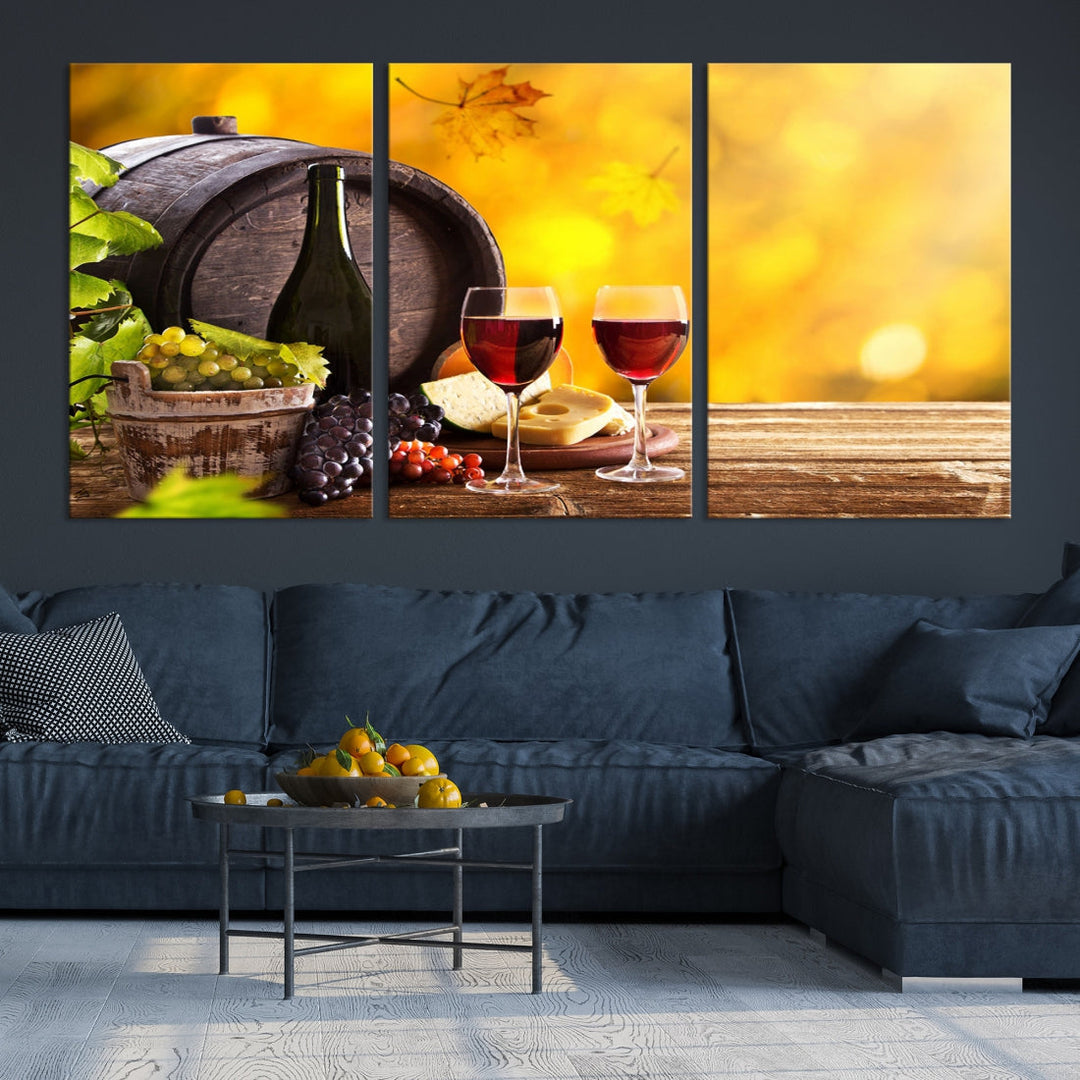 Wine Wall Art Winery Decor Extra Large Canvas Art Print