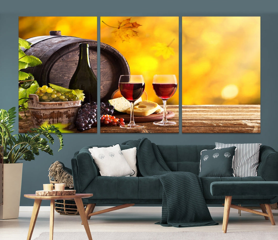 Wine Wall Art Winery Decor Extra Large Canvas Art Print