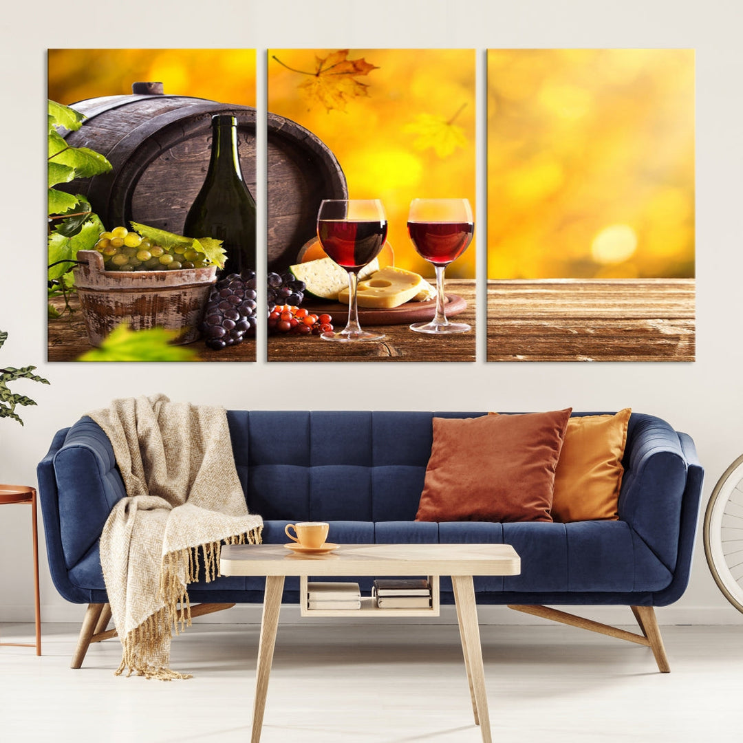 Wine Wall Art Winery Decor Extra Large Canvas Art Print