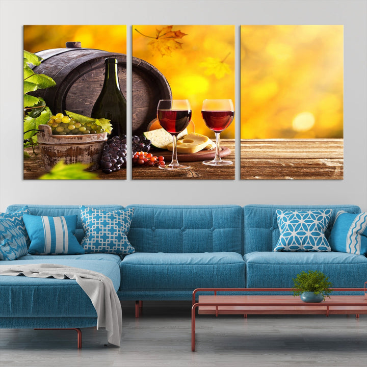 Wine Wall Art Winery Decor Extra Large Canvas Art Print